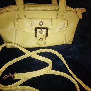 Nine West lemon lime colored versatile purse